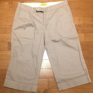 CATHERINE MALANDRINO beige cotton walking shorts